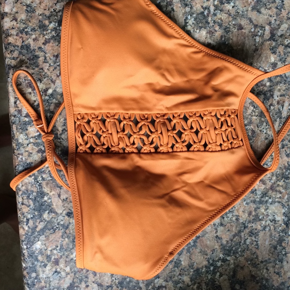 XS Aerie High Neck Bikini Top